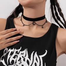 Collar Gótico Estrella Gargantilla AoedeJ para Mujer