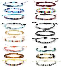 Pulsera Tobillera Hombre SAVITA Trenzadas Coloridas