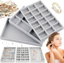 Duyteop Almacenamiento Terciopelo: La Perfecta Bandeja para Pendientes