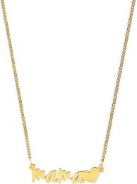 Collar Mama con Colgante de Palabra Corazón - Un Regalo Inolvidable