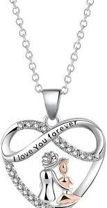 Collar Madre e Hija Corazón Colgante Navidad - Regalos Especiales