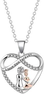 Collar Madre e Hija Corazón Colgante Navidad - Regalos Especiales