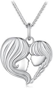 Collar Corazón Qings para Madre e Hija - Un Vínculo Eterno