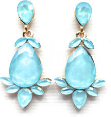 Pendientes de Colores Brillantes con Cristales Facetados