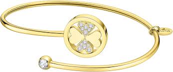 Elegante Pulsera Lotus Mujer Dorada CHA TREBOL LS2169 2