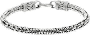 Pulsera de Plata 925 para Hombres y Mujeres - Diseño de Serpiente