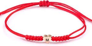Pulsera Roja Inicial con Corazón para Mujeres - El Regalo Perfecto para tu Hermana