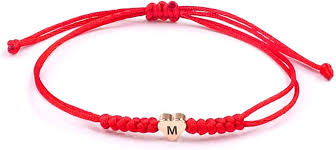 Pulsera Roja Inicial con Corazón para Mujeres - El Regalo Perfecto para tu Hermana