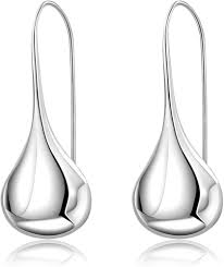 Pendientes de Gota en Plata 925 para Mujer - Knsam