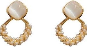 Pendientes Elegantes Originales de Nacar - Diseño Exclusivo