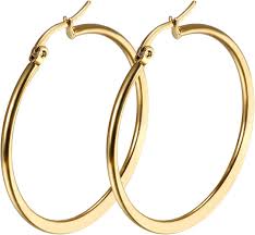 Pendientes Exagerados de Acero Inoxidable para Mujer - Elegancia y Estilo