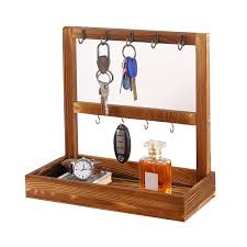 Bolsillo Vaciabolsillos Organizador Colgante para Pendientes - Porta Pendientes de Madera