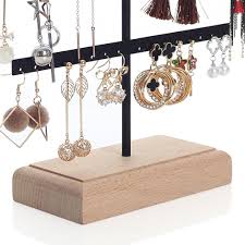 Organizador de Pendientes ZLFX: Elegancia y Funcionalidad en Madera