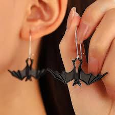 Pendientes Colgantes Murciélago para Halloween - Dervivea