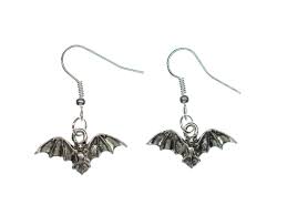 Pendientes Colgantes de Murciélago para Halloween - Miniblings