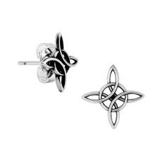 Pendientes Nudo de Bruja en Plata: Estilo y Originalidad