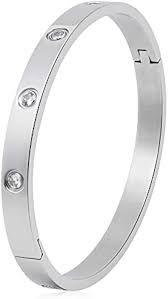 Elegante Pulsera Inoxidable Chapada para Mujeres - Estilo Love Cartier