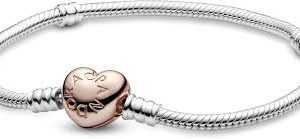 Pulsera Pandora Corazón Cierre 580719 - Elegancia y Estilo