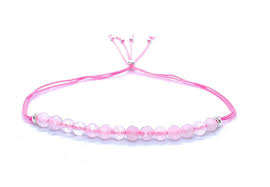 Pulsera de Cuarzo Rosa Natural - Belleza y Bienestar