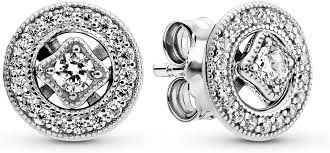 Pendientes Botón Mujer Plata - Elegancia y Estilo de Pandora