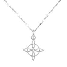 Collar Nudo Bruja Plata de Ley - Elegancia Mística al Alcance de Tu Cuello