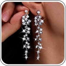 Pendientes de Diamantes Imitación Atentuyi - Elegancia y Estilo