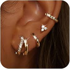 Pendientes Brillante Hipoalergénicos Pequeños - Elegancia y Comodidad