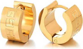 Pendientes Dominante para Hombres | Elegancia y Estilo en Oro