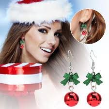 Pendientes Pequeños Navidad Creativo Navideña para Mujer