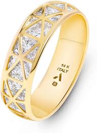 Amberta Anillo Kilates Italiano Blanco - Elegancia y Distinción en Oro