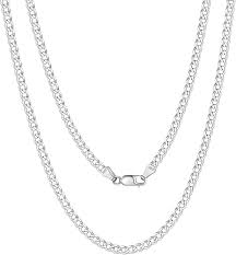 Collar Cadena Cubana de Plata para Mujer - Elegancia y Estilo