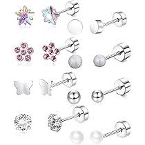 Pendientes Inoxidable Multicolor Hipoalergénicos para Niñas