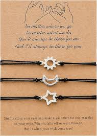 Pulsera de Amistad Luminosos Estrella para Hermanas Adolescentes