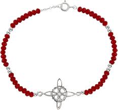 Pulsera Brillante Colgante de Protección para Mujer - ENTREPLATA