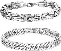 Pulsera de Acero Inoxidable para Hombre QJFHURB - Estilo y Durabilidad