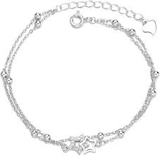 Pulsera Estrellas Ajustable en Plata de Ley 925 - Lucktao