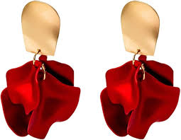 Pendientes Colgantes Bohemios Rojos - Perfectos para Celebrar el Amor