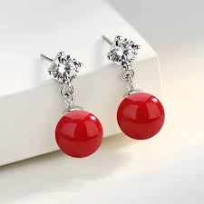 Pendientes Rojos de Diamantes Austríacos YAXUN - Elegancia y Estilo