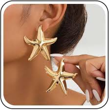 Pendientes Estrella Colgantes Exagerados - Inateannal