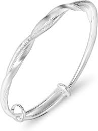 Pulsera de Plata Ajustable Antiestrés para la Ansiedad - Ideal para Regalos de Cumpleaños