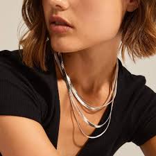 Gargantilla Minimalista de Serpiente de Acero Inoxidable para Mujer