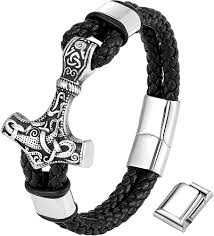 Brazalete Martillo Magnético: Pulsera Vikinga para Hombre