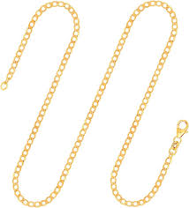 Cadena de Oro Amarillo Barbada para Mujer - EDELIND 18K