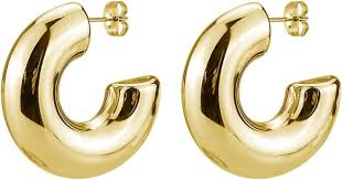 Pendientes Aros Dorados GOLDENCAT - Elegancia y Estilo