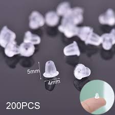 Pendientes de Seguridad Zoerbufan Transparentes