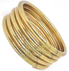 Pulsera Budista de Oro Mujer 18k Original - Amuleto de Protección