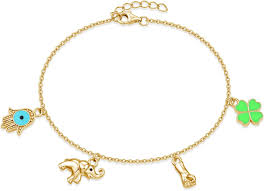 Pulsera de Oro Mujer 18K Original - Ana Joyeros Suerte y Protección