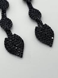 Pendientes Largos Fiesta Negros Bombay - Elegancia y Estilo