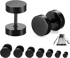 Pendientes Redondos de Inoxidable - Elegancia en Negro