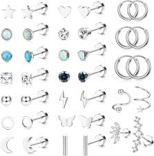 Pendientes de Acero Quirúrgico Hipoalergénicos JeweBella para Mujeres